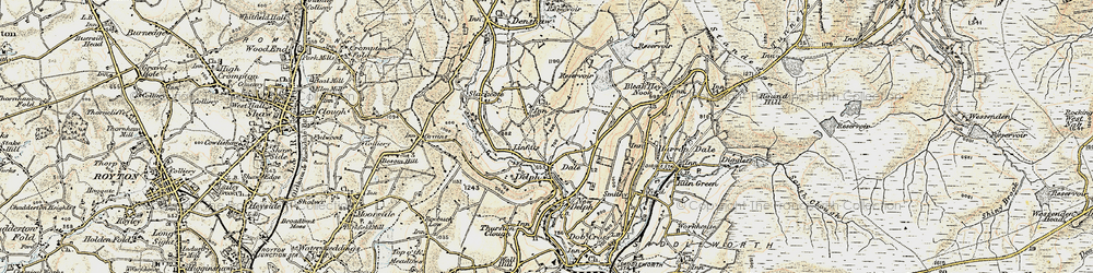 Old map of Dale in 1903