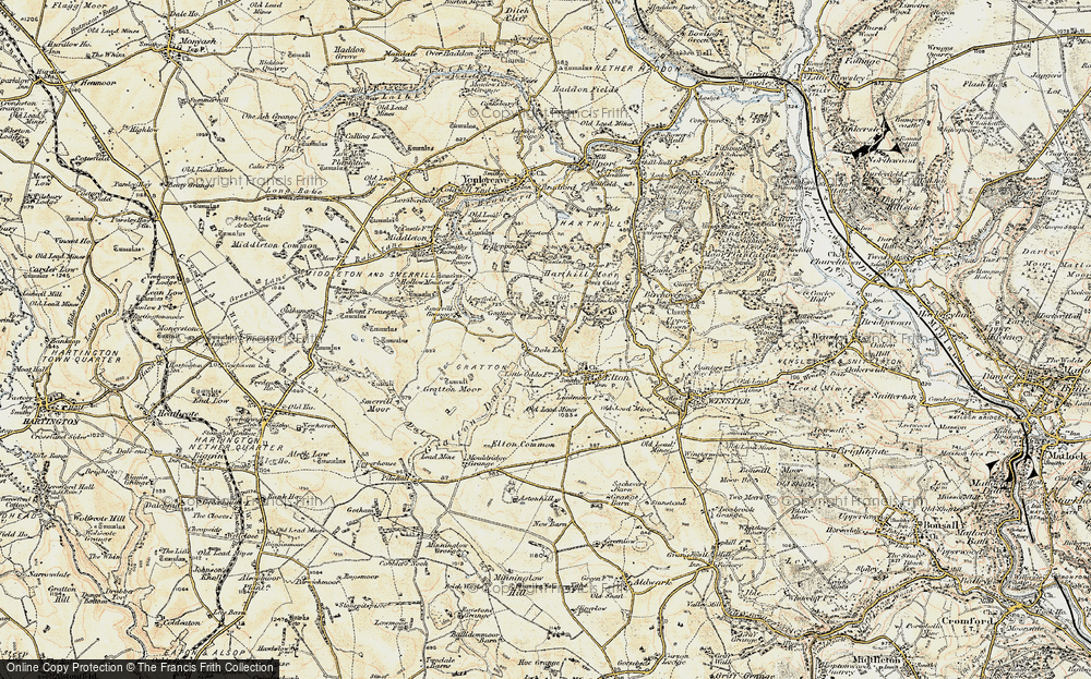 Old Map of Dale End, 1902-1903 in 1902-1903