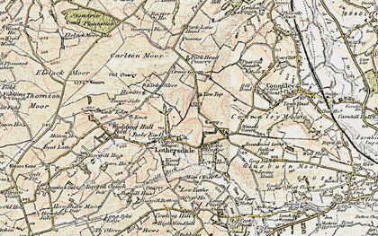 Old map of Cononley Moor in 1903-1904