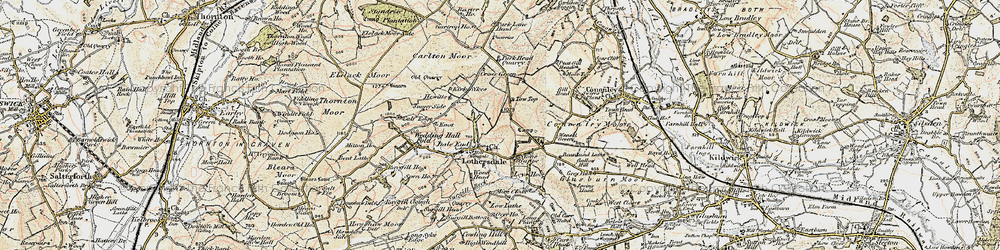Old map of Dale End in 1903-1904