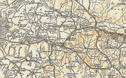 Old map of Dale Hill in 1898
