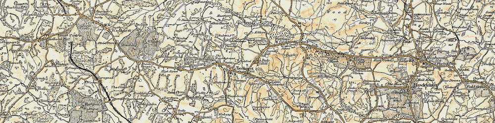 Old map of Dale Hill in 1898