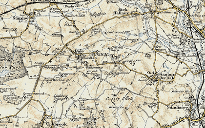 Old map of Dale Moor in 1902-1903