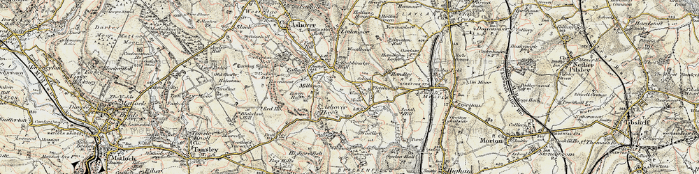Old map of Dalebank in 1902-1903