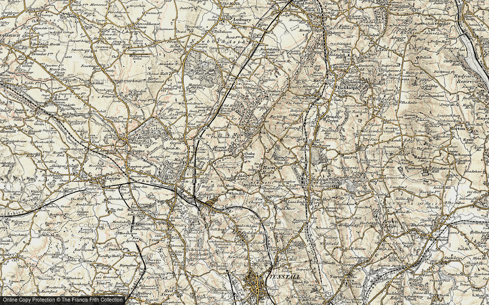 Old Map of Dales Green, 1902-1903 in 1902-1903