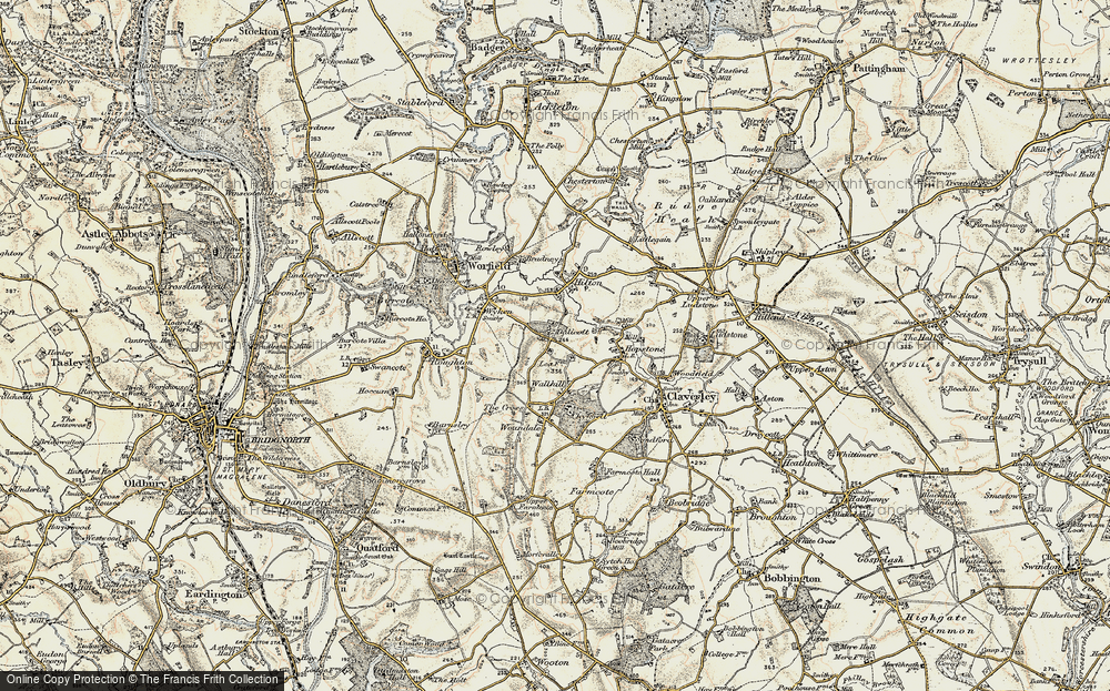 Old Map of Dallicott, 1902 in 1902