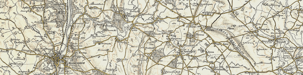 Old map of Dallicott in 1902