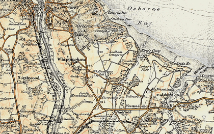 Old map of Dallimores in 1899