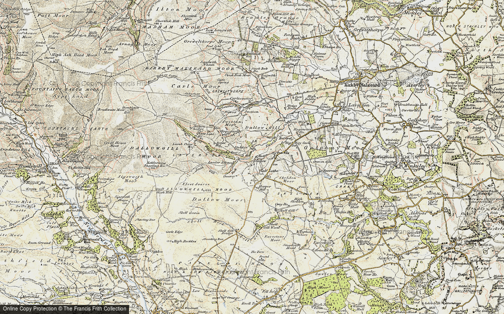 Old Map of Dallow, 1903-1904 in 1903-1904