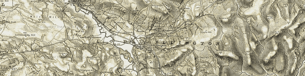 Old map of Benbeoch in 1904-1905