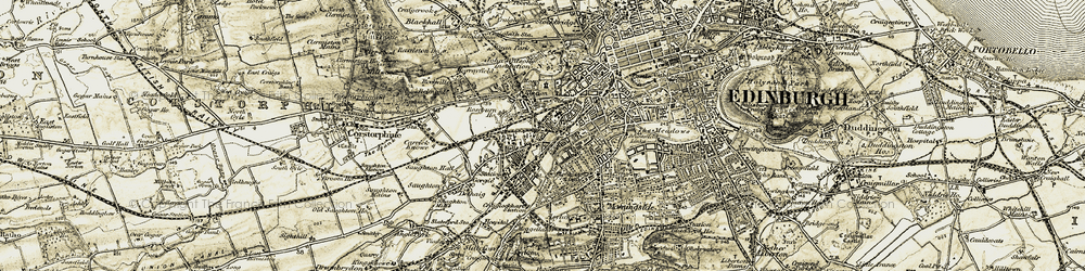 Old map of Haymarket Sta in 1903-1904