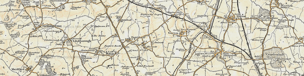 Old map of Dalscote in 1898-1901