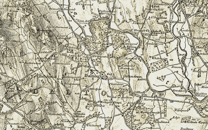 Old map of Bowmillholm in 1901-1904
