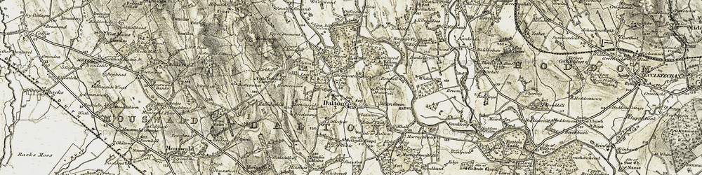 Old map of Dalton in 1901-1904