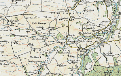 Old map of Burnt Ridge in 1901-1904