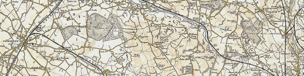 Old map of Dalton in 1903