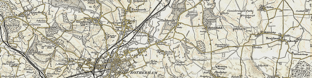 Old map of Dalton in 1903