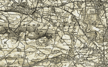 Old map of Dalton in 1904-1905