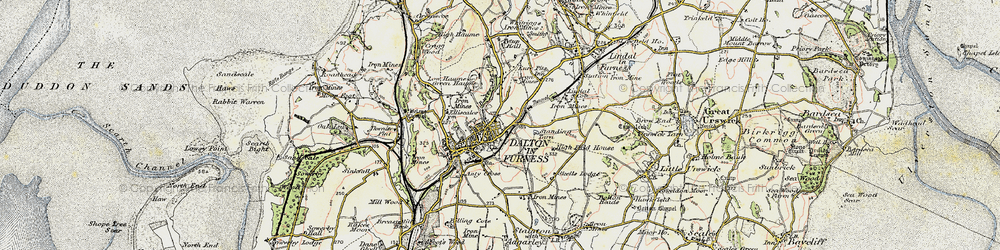 Old map of Dalton-In-Furness in 1903-1904