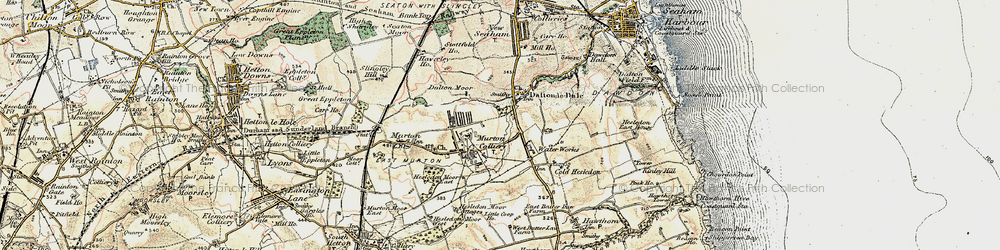 Old map of Dalton-le-Dale in 1901-1904