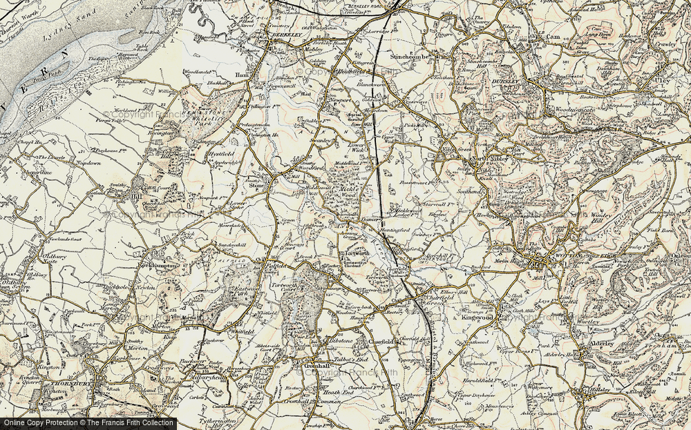 Old Map of Damery, 1899-1900 in 1899-1900