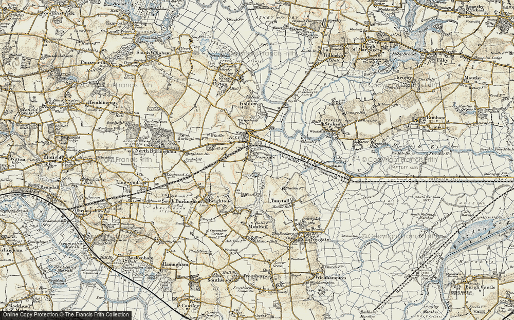 Old Map of Damgate, 1901-1902 in 1901-1902