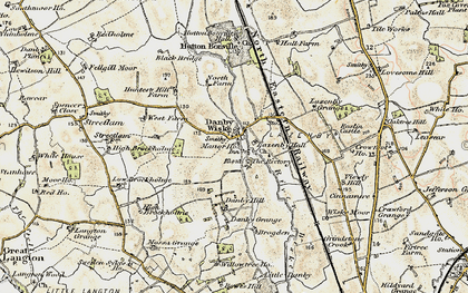 Old map of Danby Wiske in 1903-1904