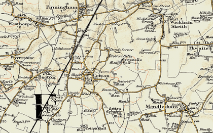 Old map of Dandy Corner in 1901