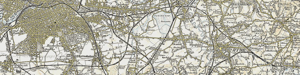 Old map of Dane Bank in 1903