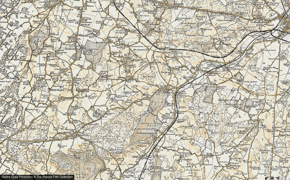 Old Map of Dane Street, 1897-1898 in 1897-1898