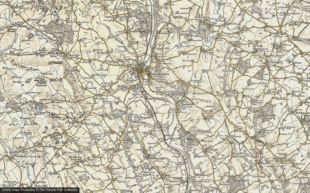 Old Map of Danesford, 1902 in 1902
