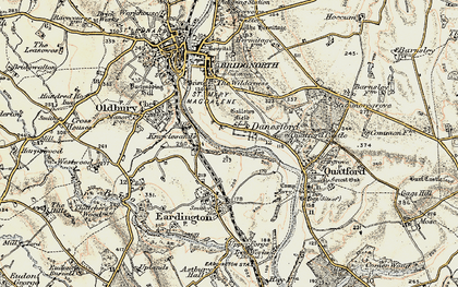 Old map of Danesford in 1902