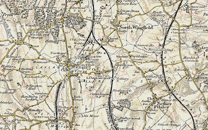 Old map of Danesmoor in 1902-1903