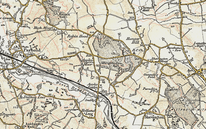 Old map of Dangerous Corner in 1903