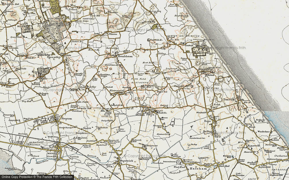 Old Map of Danthorpe, 1903-1908 in 1903-1908