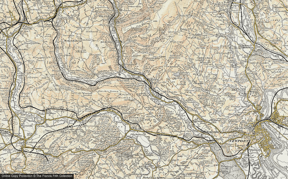 Old Map of Danygraig, 1899-1900 in 1899-1900
