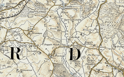 Old map of Dapple Heath in 1902