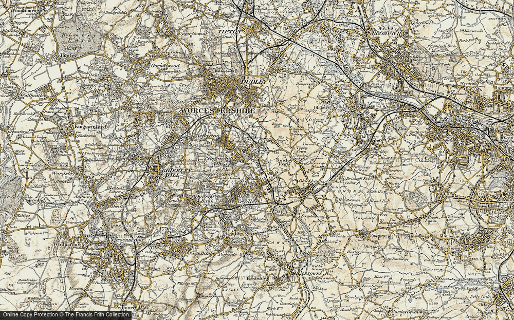 Old Map of Darby End, 1902 in 1902