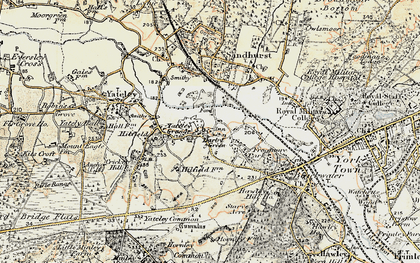 Old map of Darby Green in 1897-1909