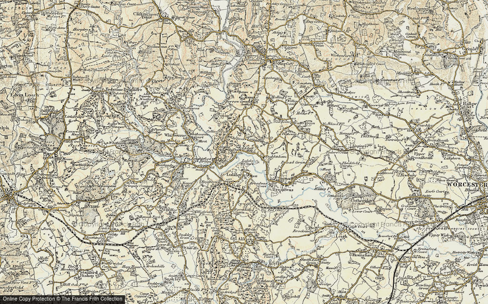 Old Map of Darbys Green, 1899-1902 in 1899-1902