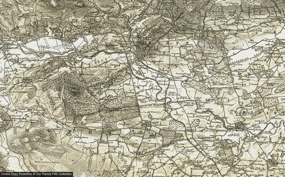 Old Map of Dargill, 1906-1907 in 1906-1907