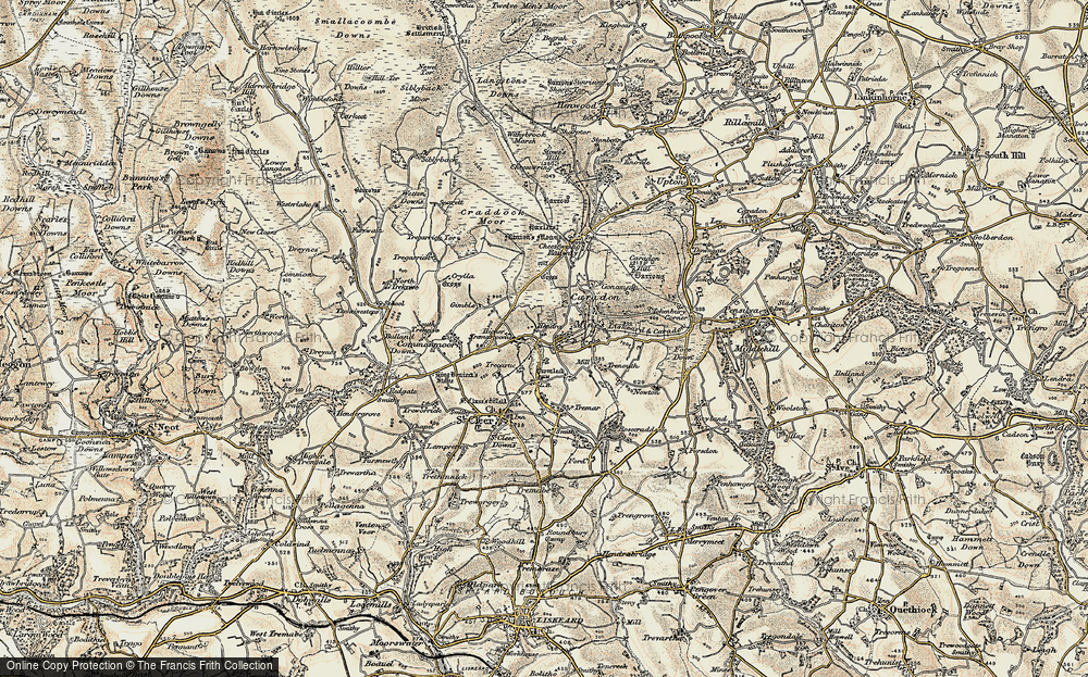Old Map of Darite, 1900 in 1900