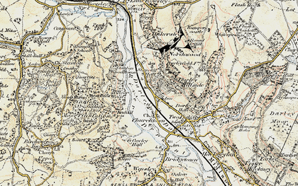 Old map of Darley Dale in 1902-1903
