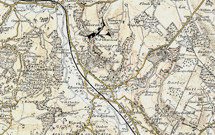 Old map of Black Hill in 1902-1903