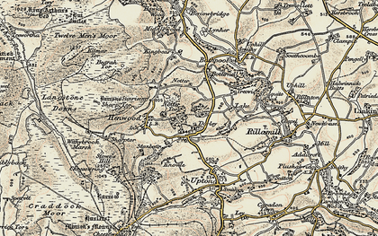Old map of Darleyford in 1900