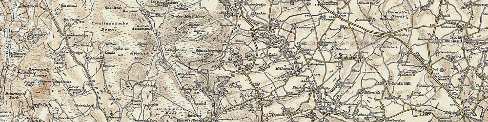 Old map of Darleyford in 1900