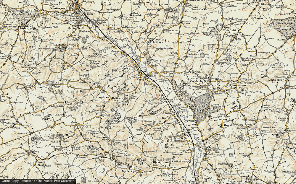 Old Map of Darmsden, 1899-1901 in 1899-1901