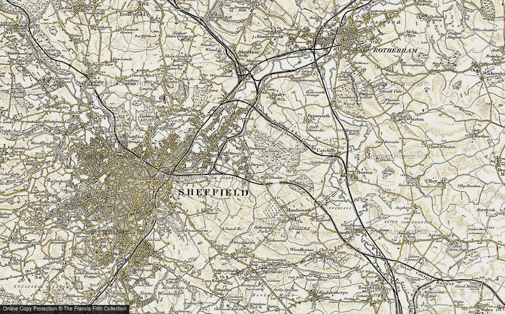 Old Map of Darnall, 1903 in 1903