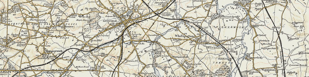Old map of Darnford in 1902