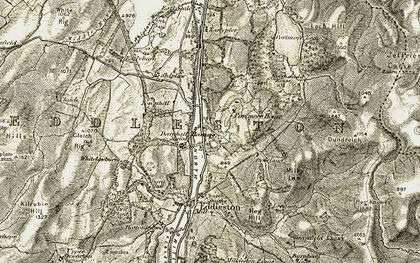 Old map of Boreland in 1903-1904